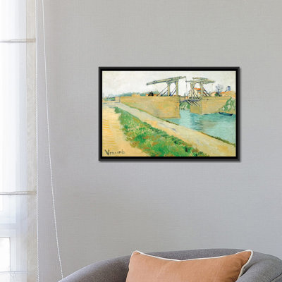 « the langlois bridge, 1888 de mars » par vincent van gogh, reproduction sur toile