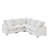 84*84" Modern L Shape Modular Sofa-656603431