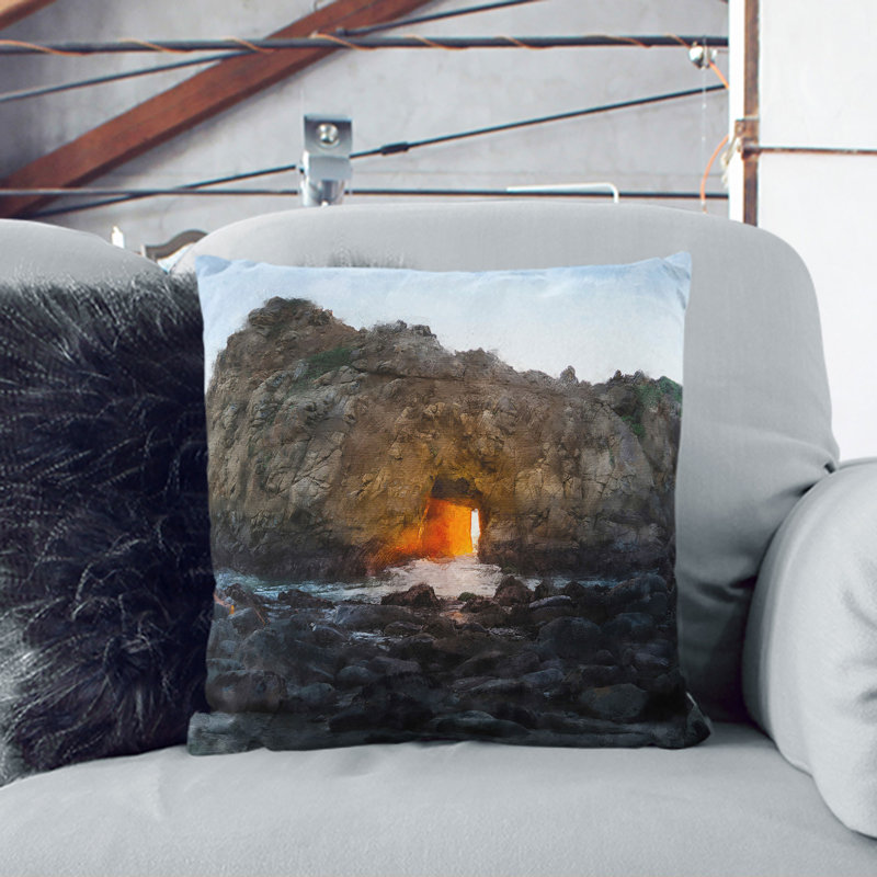 Square Cushion, 55cm H x 55cm W x 20cm D, Stone