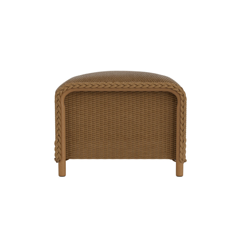 Reflections Outdoor Ottoman, White