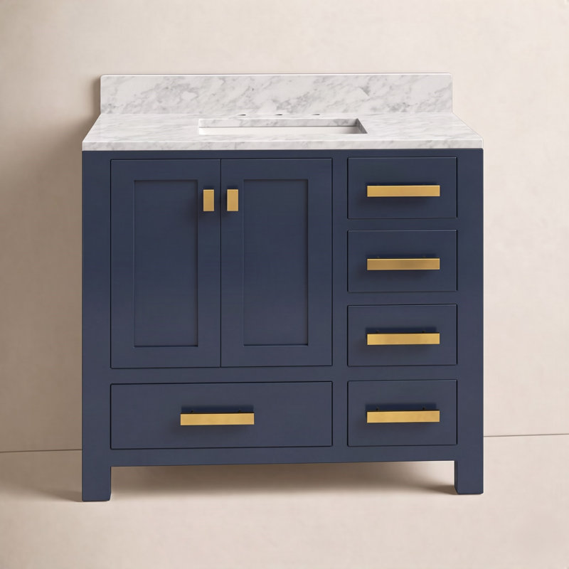 Steve 36'' W Single Vanity, Monarch Blue