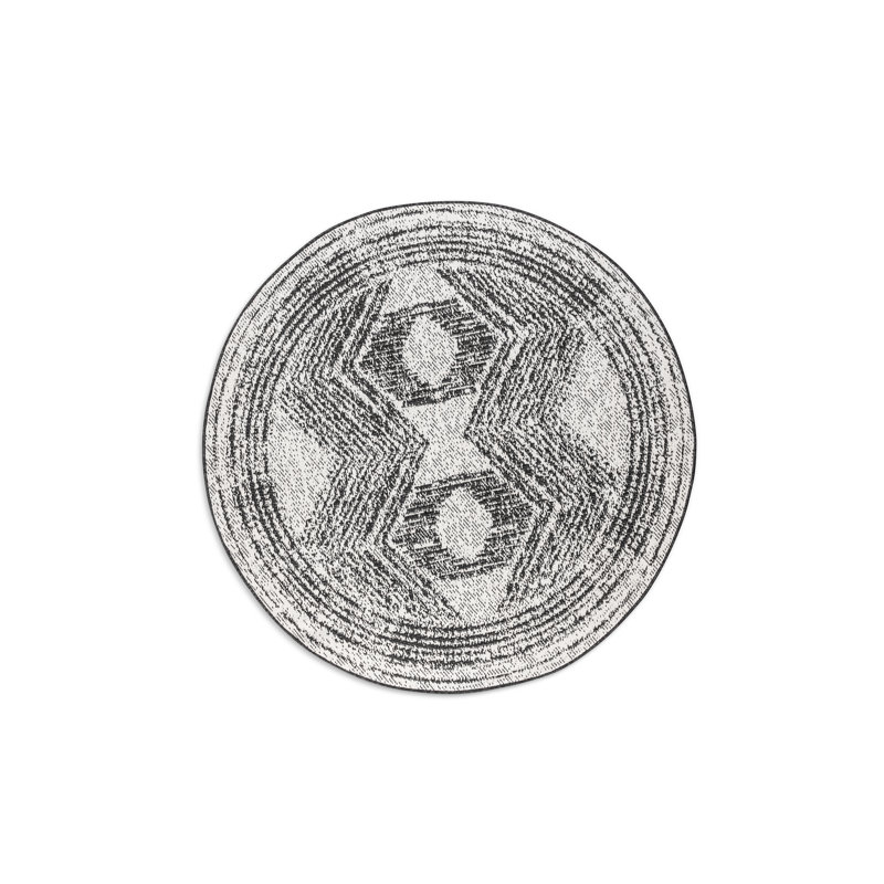Round Dynamic Geometric Indoor / Outdoor Area Rug, Round 100cm