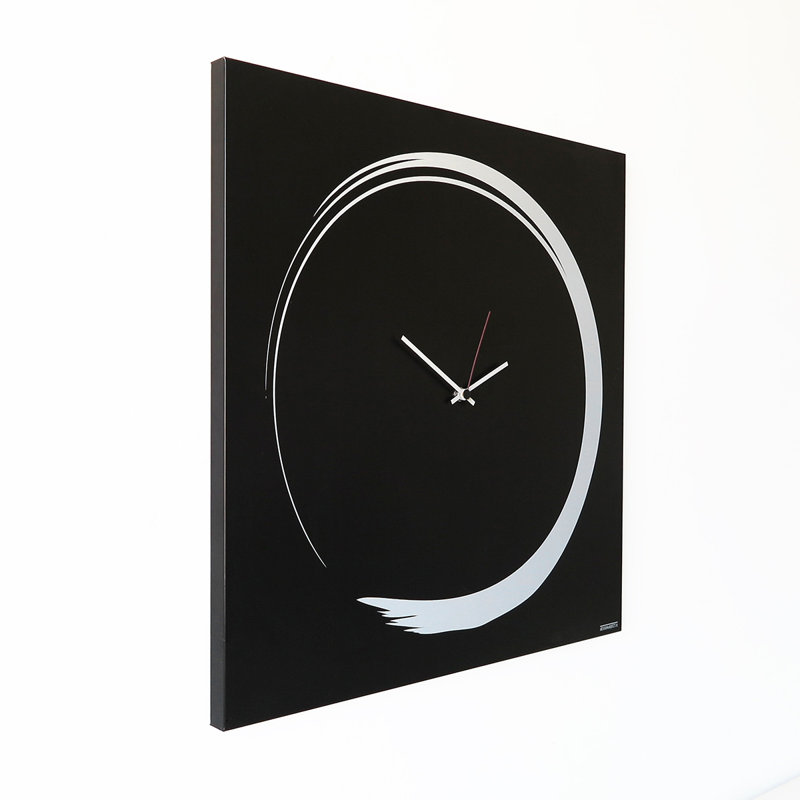Glenmere Metal Wall Clock, Black/White