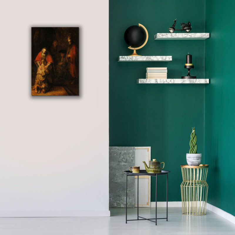«The Return of the Prodigal Son» par Rembrandt, art mural sur toile, H 26 po x l 18 po x P 0,75 po
