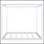 Stylish Canopy Platform Bed with Support Legs for Enhanced Stability and Elegant Bedroom Decor-769297816