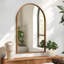 Miroir de salle de bain mural en bois arqué 35 "x 31" Anavaeh (ensemble de 2)-1402913128