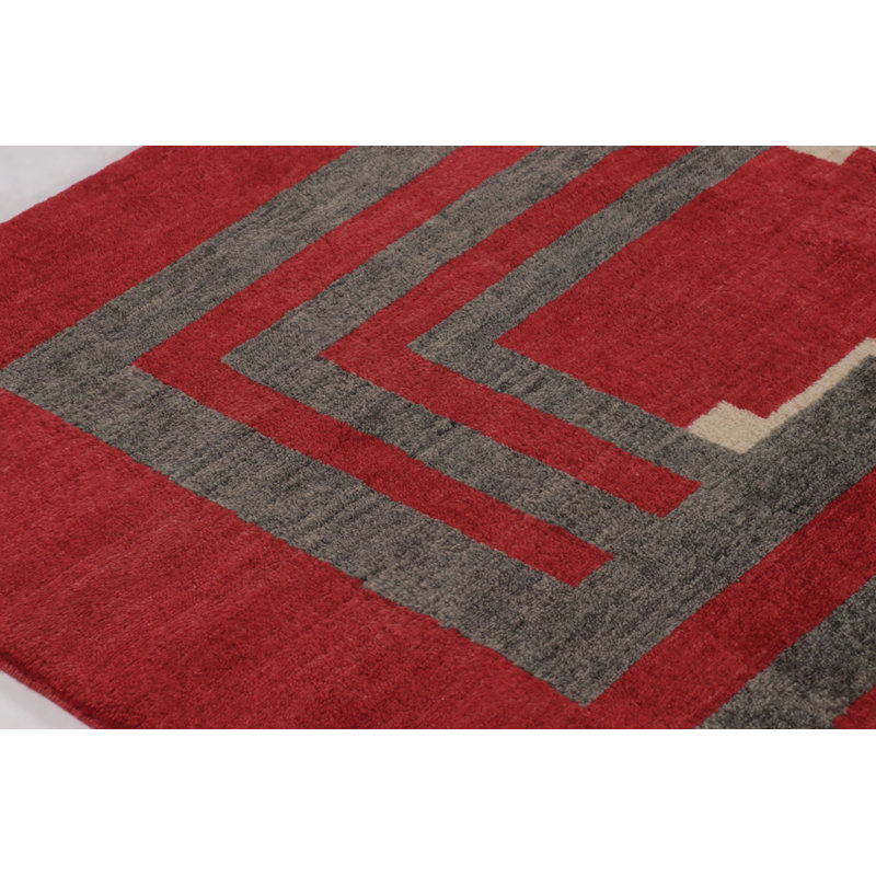 Art Deco Handmade Wool Area Rug