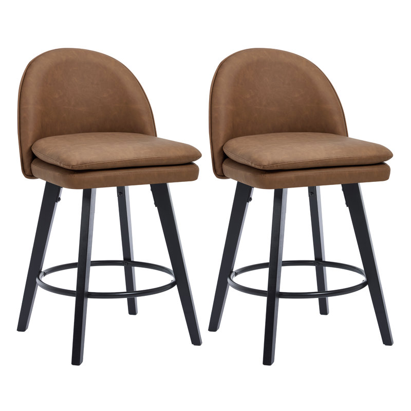 26'' Swivel Counter & Bar Stool, Brown