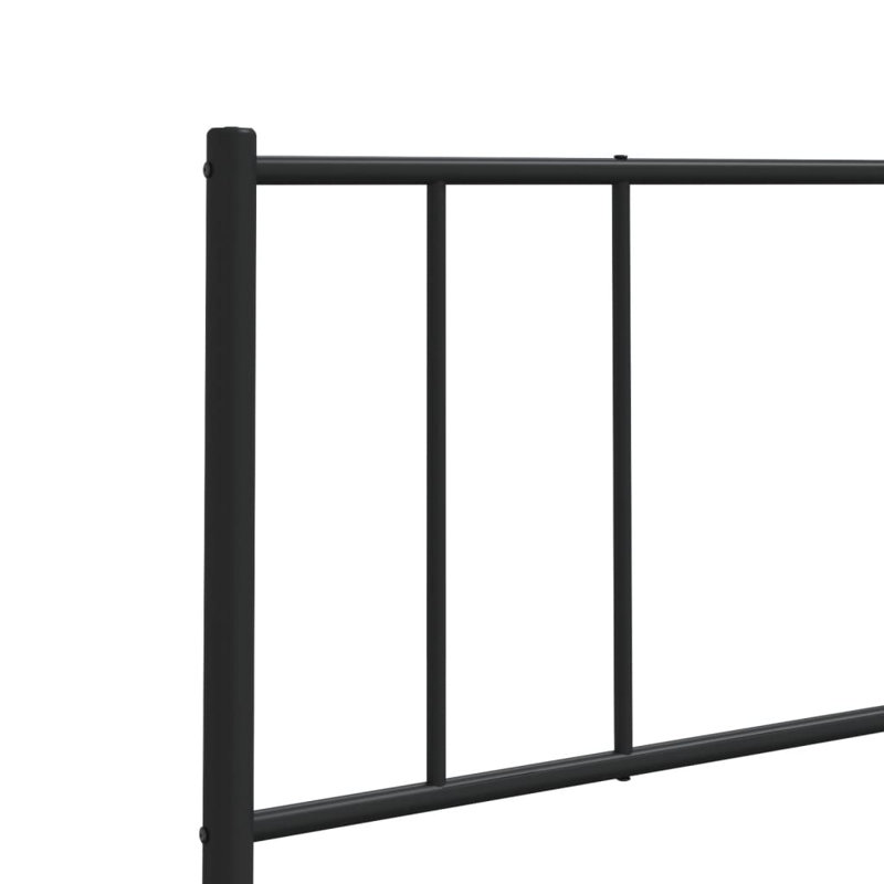 Eilleen Durable Metal Headboard, Modern Style, Black, Queen