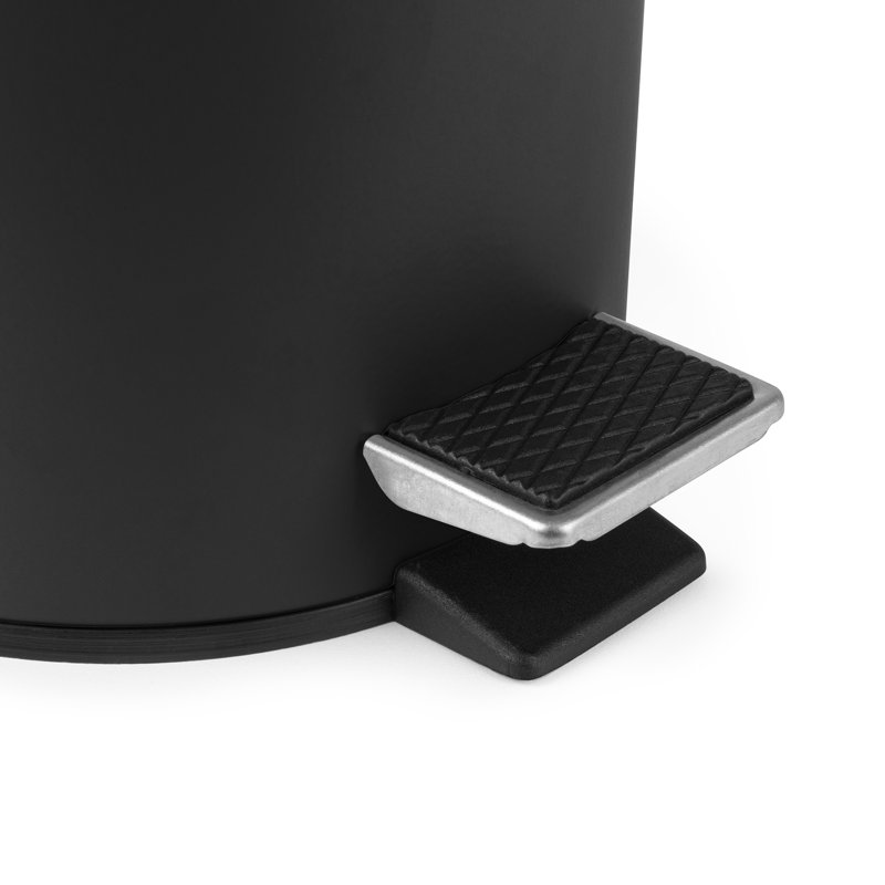 Quiles Metal Open Waste Bin - 3L, Black