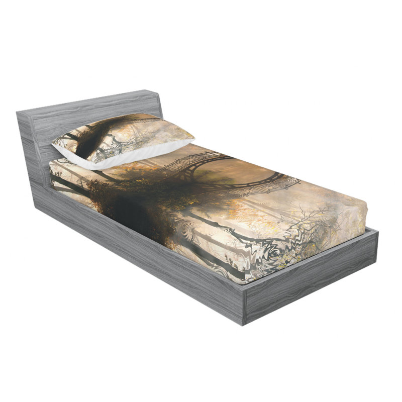 Microfiber Sheet Set, Twin Sheet Set with Fitted Sheet