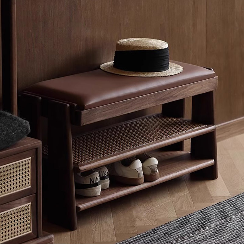Tabouret avec rangement à chaussures 23,6 po