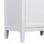 Meuble-lavabo de 30 po sans lavabo, base d'armoire seulement, armoire de salle de bain avec tiroirs, cadre solide et panneau de fibres à densité moyenne, blanc