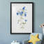 «Blue Blossom Botanical II» - peinture encadrée-603767721-603767720