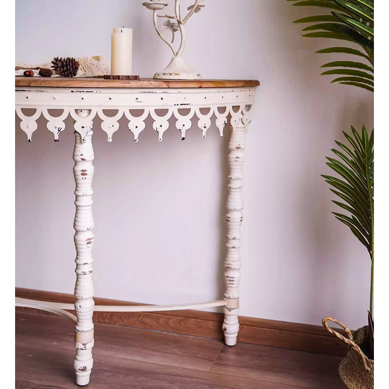 Simple Retro Distressed Console Table