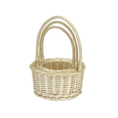 Ensemble de paniers 3 pièces en osier