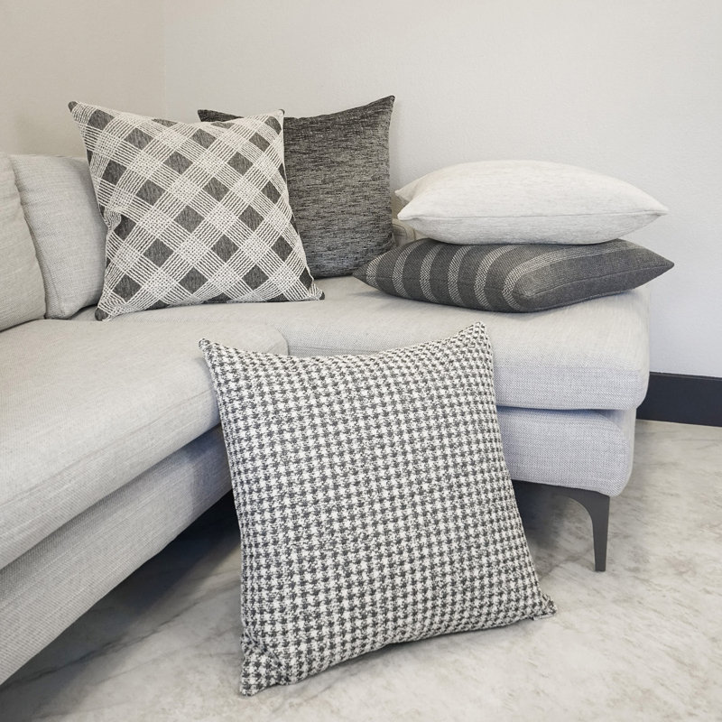 Tiara Pillow Cover & Insert, Ash, Square 20"