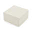 Pouf cube modulaire en velours côtelé rayé de 79,5 cm de large, repose-pieds carré polyvalent et rembourré