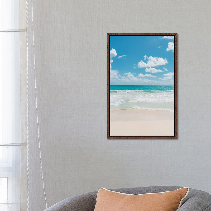 Oahu Hawaii III by Bethany Young - Print on Canvas, Classic Brown Wood Framed, 66.04cm H x 45.72cm W x 3.81cm D