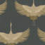 Kumano Pearleascent 3D Embossed Stork Design Wallpaper Roll-526913847