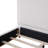 Linen Upholstered Platform Bed With Thick Headboard & Rubberwood Frame-118728746-118728748