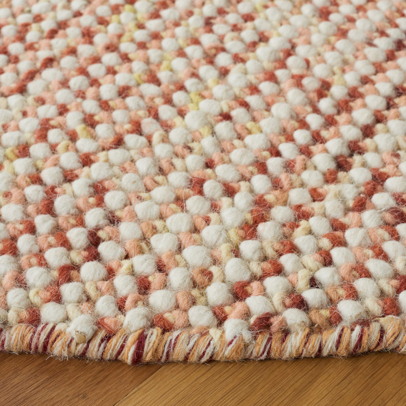 Vermont Hand Woven Wool Rug, Round 6'