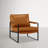 Mirsade 27.09'' W Leather Upholstered Accent Armchair with Removable Backrest-866108818