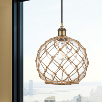Luminaire suspendu sphère 1 lumière Tobey