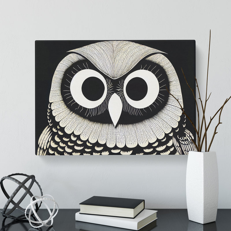 Unique Owl Art Vol.2 - Wrapped Canvas, 40cm H x 60cm W x 3cm D