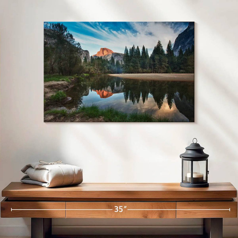 Alvord Half Dome On Merced River, 16" H x 24" W