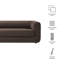 Canapé rembourré 89 po Leif-110874654