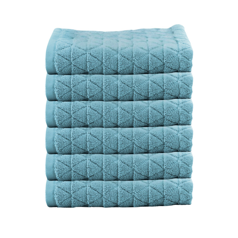 JEWEL PREMIUM PLUSH HAND TOWELS, Blue