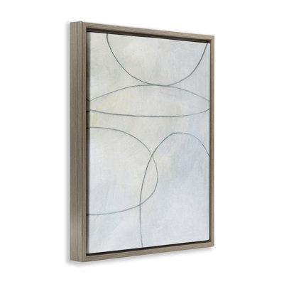 «Oblong Shapes Doodle Floater», art mural sur toile par Victoria Barnes