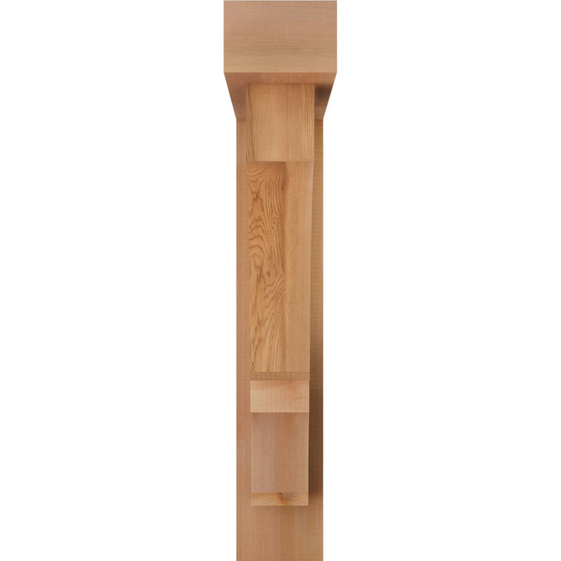 Support de bloc Balboa avec entretoise décalée, 32 x 28, Cèdre rouge occidental de l 5 1/2 po (lisse)