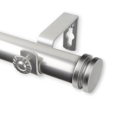 Caidance Steel Adjustable 1'' Single Curtain Rod