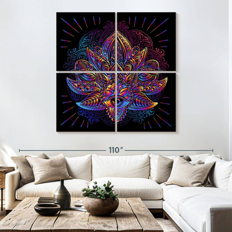 Kerrick Sacred Lotus Eye, 74" H x 74" W