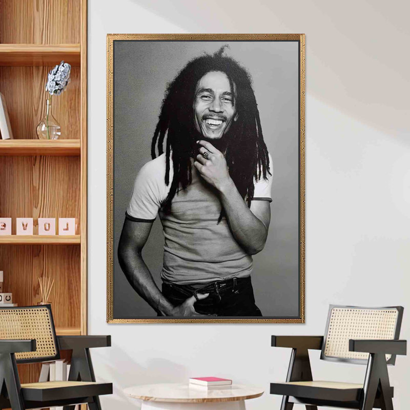 Bob Marley, impression sur toile, affiche de chanteur de reggae, or 1P, 114,2 po H x 63,1 po l