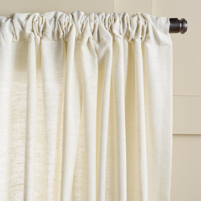 Polyester Solid Color Room Darkening Curtain