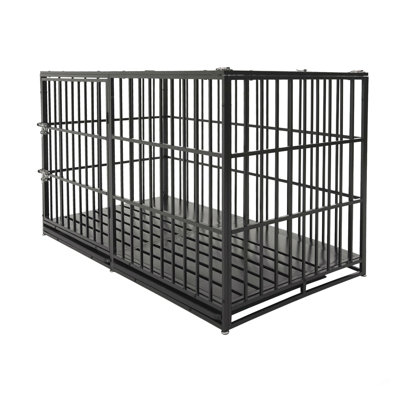 61" Extra Large Heavy Duty Dog Crate Dog Cage Strong Metal Dog Kennels And Pens Crates For Large Dogs