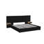 Très grand lit plateforme tapissier hydraulique en velours avec 2 tablettes, 2 lampes de lecture et un port USB-898940708