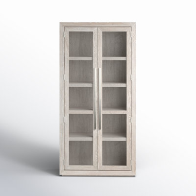 Alaya Solid Oak Wood Corner Display Stand