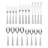 Cambridge Sasha Sand 20-Piece Flatware Set