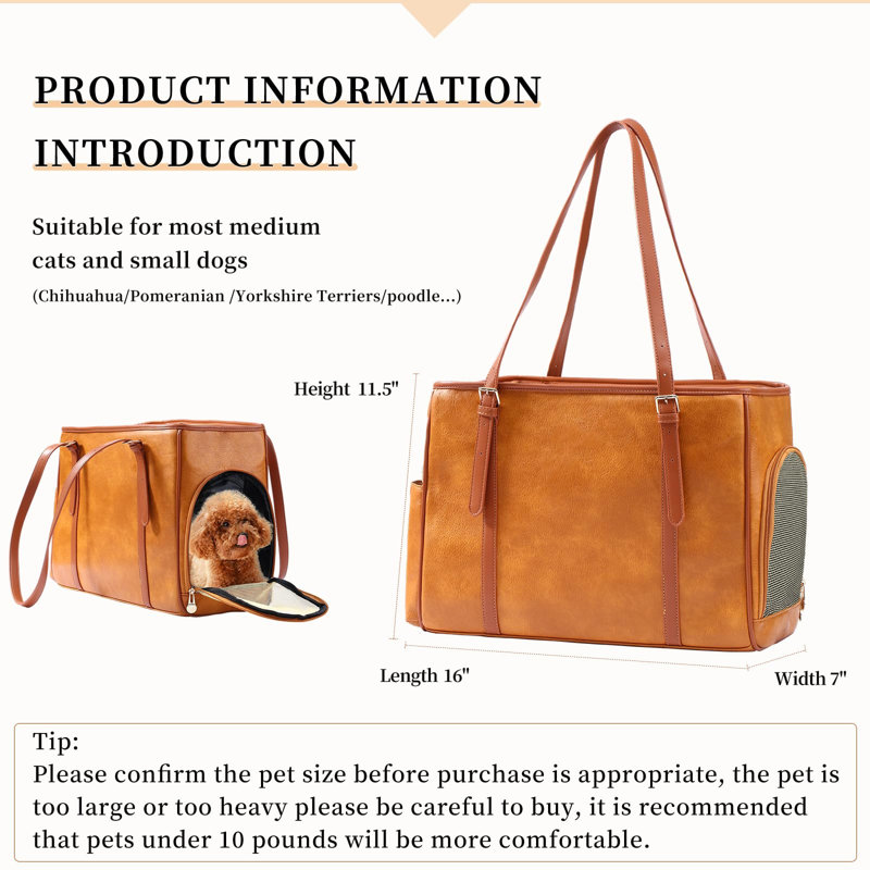 Pet Carrier, Brown