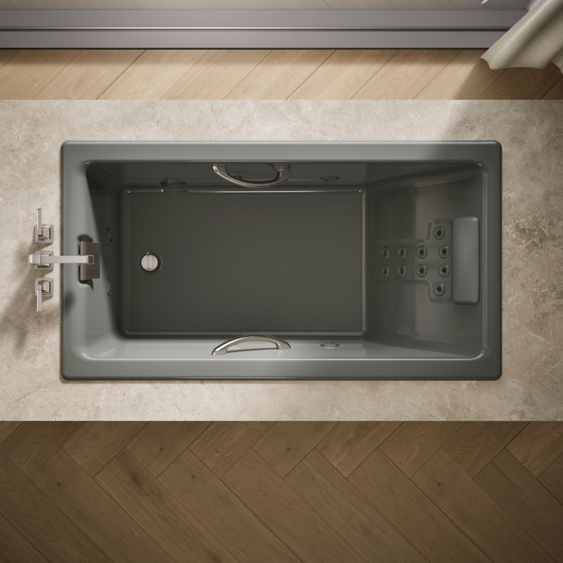 Tea-for-Two® Massage Whirlpool Bath, Thunder Gray