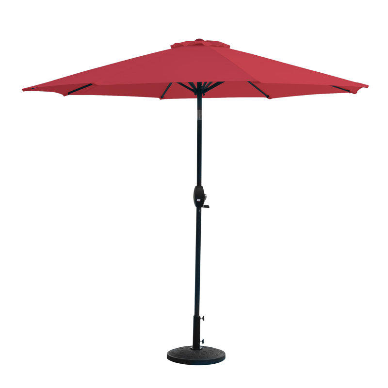 Parasol de marché 9 pi Pierpoint, Rouge