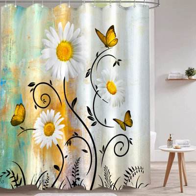 Ensemble de rideaux avec crochets Daisy Butterfly