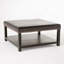 Grand banc repose-pieds carré, table basse avec repose-pieds en similicuir et pieds en bois massif, repose-pieds surdimensionné pour le salon