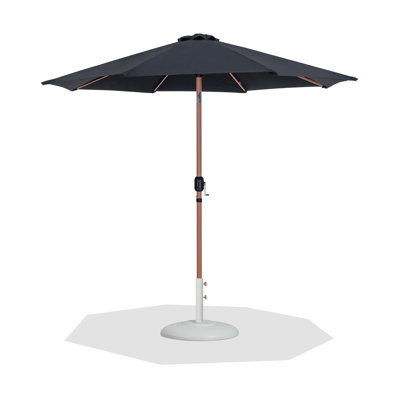 Parasol de patio en tissu / aluminium avec base Chavelle