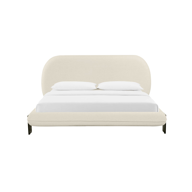 Ophelia Cream Faux Wool UK Bed, King (5')
