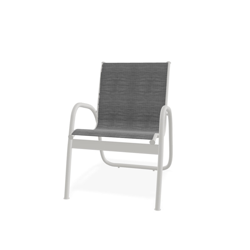 Fauteuil de patio Gardenella, Neige texturée, Recueillir le charbon de bois